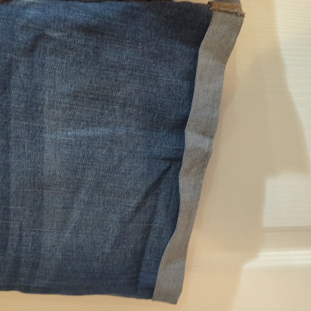 NWT a.n.a Dark Blue Jean Shorts with Button Fly size 14 - Picture 9 of 12